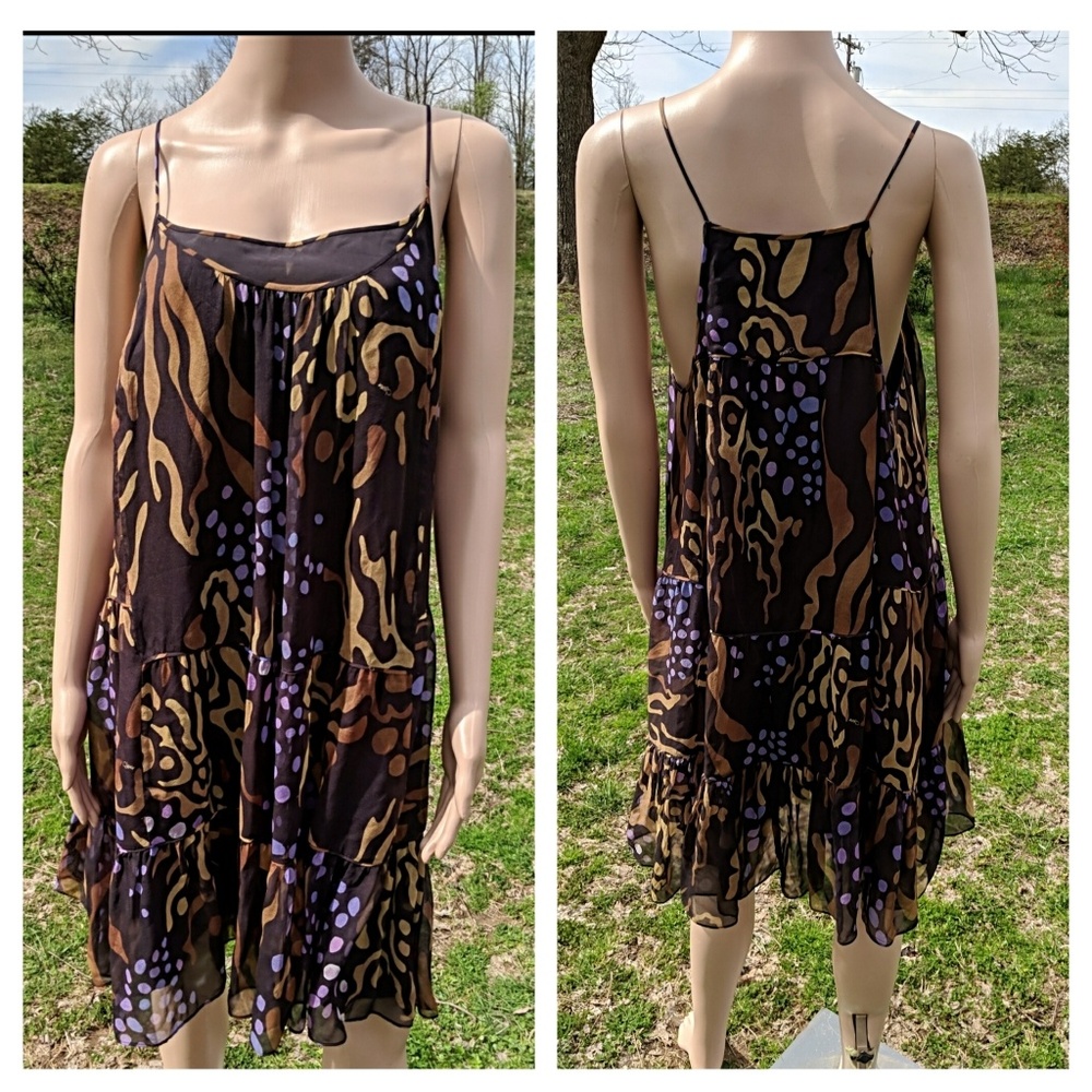 Diane Von Furstenberg Silk Spaghetti Strap Dress